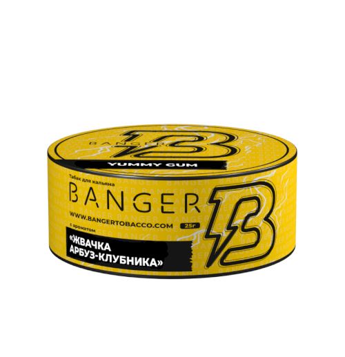 Banger 25 Yummy gum (Жвачка с арбузом и клубникой)